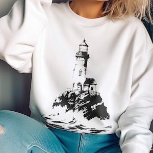 Lighthouse Sweater - Etsy Lighthouse Sweater - Etsy