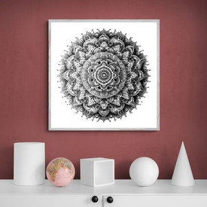 Mandala Art Printable,Zen Wall Art,Home Decor,Mandala Wall Decor, Download Custom Size Colourful Art Prints,Art Wall Print Decor