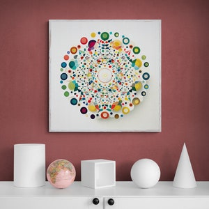 Mandala Art Printable,Zen Wall Art,Home Decor,Mandala Wall Decor, Download Custom Size Colourful Art Prints,Art Wall Print Decor