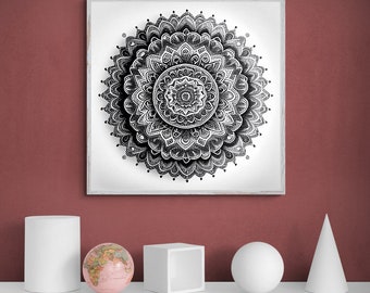 Mandalas zen imprimibles: decoración colorida para el hogar (descarga digital)