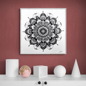 Mandala Art Printable,Zen Wall Art,Home Decor,Mandala Wall Decor, Download Custom Size Colourful Art Prints,Art Wall Print Decor