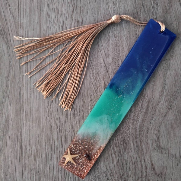 Resin Bookmarks, Beach Bookmarks, Nautical Bookmarks