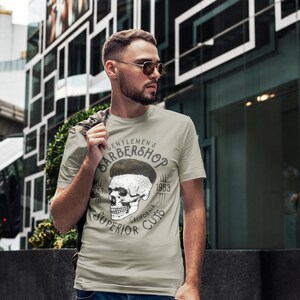 Barbershop Mens Vintage Graphic Tee image 6