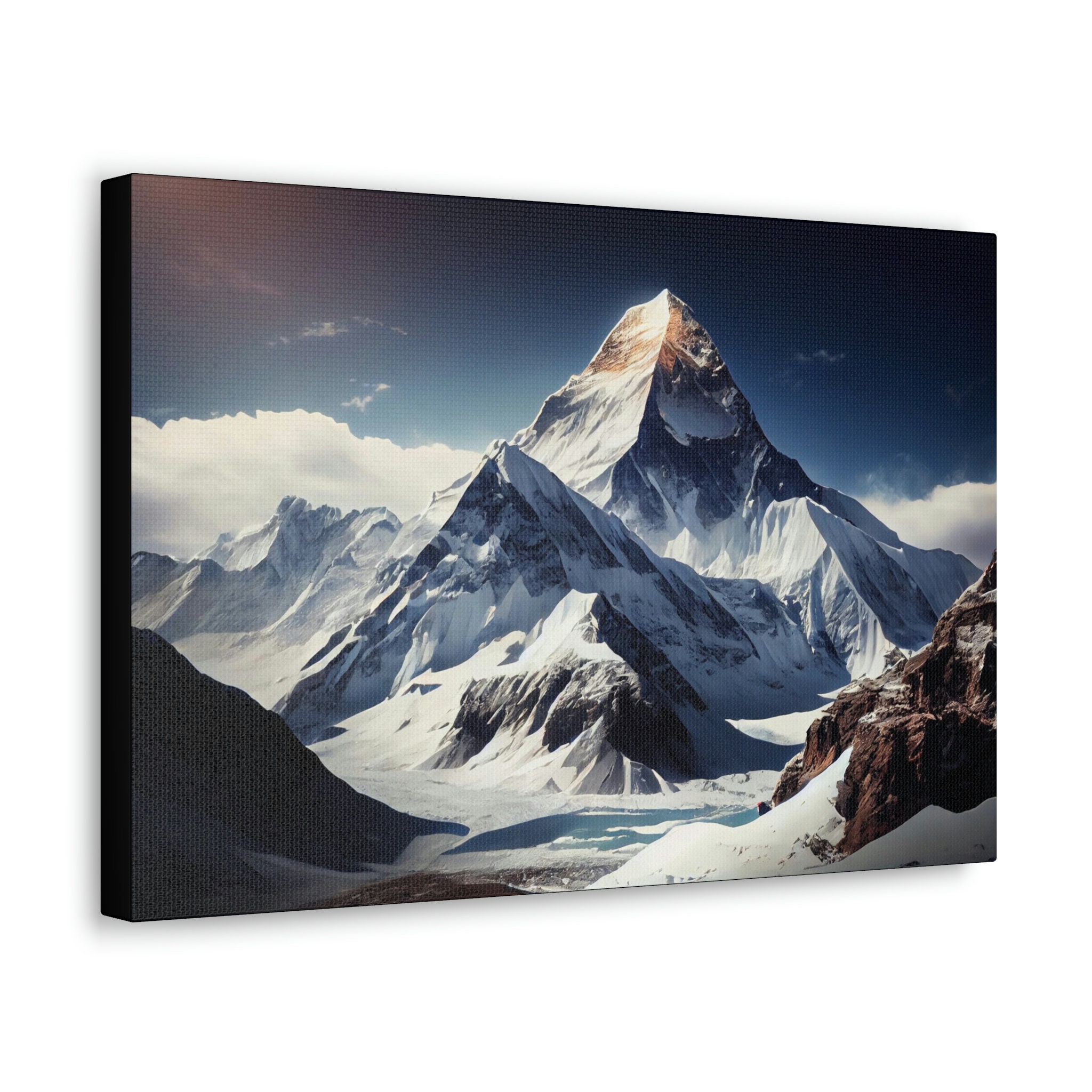 Mountt Everest Canvas Painting Print, Mt Everest Wall Art, Mt