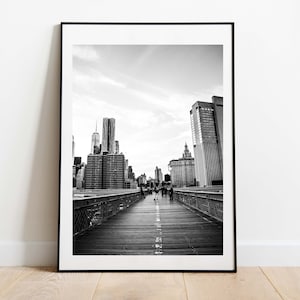 New York City, Brooklyn Bridge, downloadable print