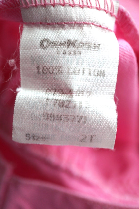 Vintage OshKosh Pink Overalls and Coordinating Sh… - image 6