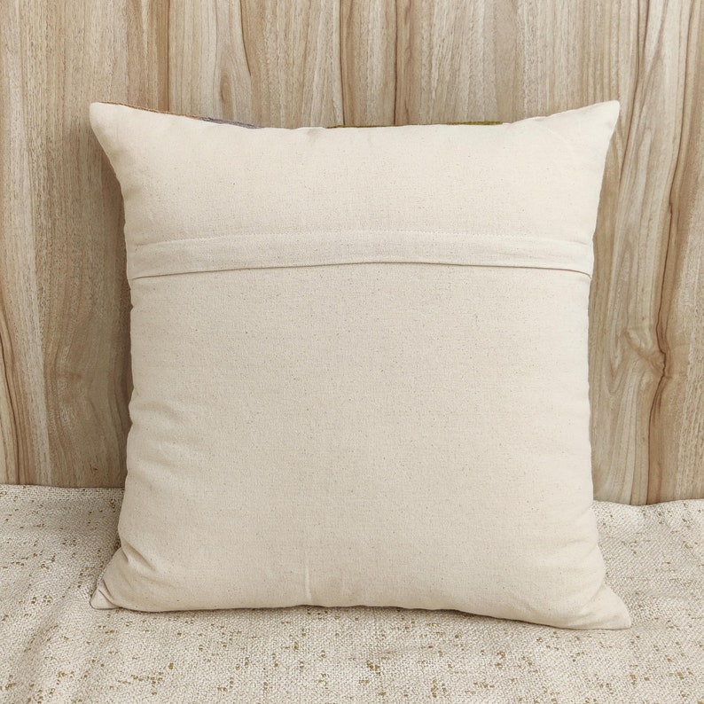 Hand Embroidered 100 Cotton Boho Decorative Throw Pillow Cover