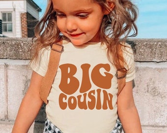 Chemise grand cousin, chemise cousin, joli cadeau grand cousin, chemise enfant grand cousin, t-shirt enfant grand cousin, faire-part de grossesse, chemise tout-petit