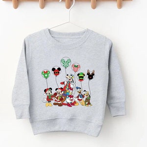 Mickey And Friends Christmas Sweatshirt, Retro Disney Christmas Shirt, Toddler Sweater, Christmas Sweater, Kid Sweatshirt, Disney Christmas