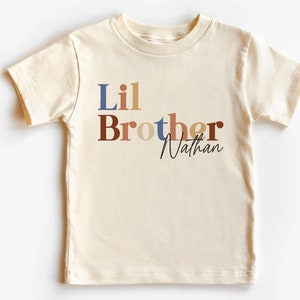 Body bébé Lil Brother, chemise Lil Brother, joli body vintage, body bébé naturel petit frère, petit frère, corps naturel garçon