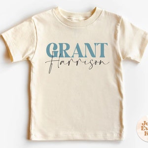 Camisa personalizada para niños naturales, camisa personalizada para niños con nombre para niños pequeños, camiseta personalizada para niños pequeños, camisa personalizada para niños, camiseta personalizada natural