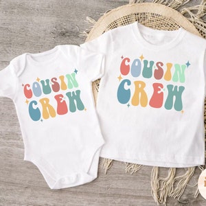 Chemises Cousin Crew pour enfants, T-shirt Cousin assorti, chemise Cousin Reunion, chemise Cousin Crew pour tout-petit, nouveauté de la chemise Crazy Cousin Crew