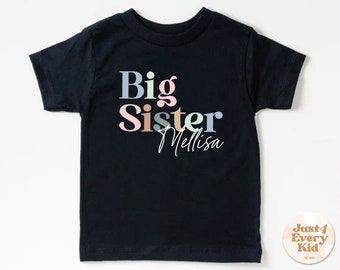 Chemise grande soeur pour tout-petit, faire-part grande soeur, faire-part de grossesse, chemise grande soeur, faire-part de bébé, chemise grossesse