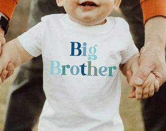 Big Brother Toddler Shirt, Sibling Natural Infant, Pregnancy Reveal Shirt, Retro Kids Pregnancy Announcement Shirt, Big Bro Kids Shirt