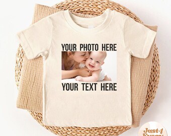 Custom Photo Baby Bodysuit, Personalized Newborn Onesie