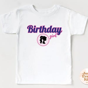 Birthday Girl Shirt, Toddler Birthday Shirt, Youth Birthday Girl Shirt, Girls Pink Doll Shirt, Doll Head Shirt, Doll Birthday Girl Shirt
