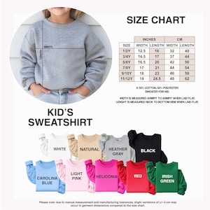 Geburtstags-Sweatshirt für Mädchen oder Jungen, Geschenk Geburtstag Kind, Birthday Outfit for Boys and Girls, Birthday Kids Sweatshirt image 7