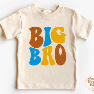 Big Bro Kids Shirt, Cute Big Brother Toddler Shirt, Vintage Big Bro Gift, Big Brother Announcement, Siblings Shirt, Natural Toddler Tee