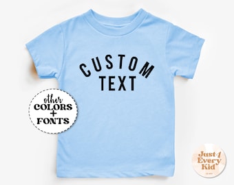 Camiseta personalizada para niño pequeño, camiseta natural personalizada para niño, camiseta personalizada para niño, camiseta para niño pequeño, camiseta con nombre para niña, camiseta con nombre para niño