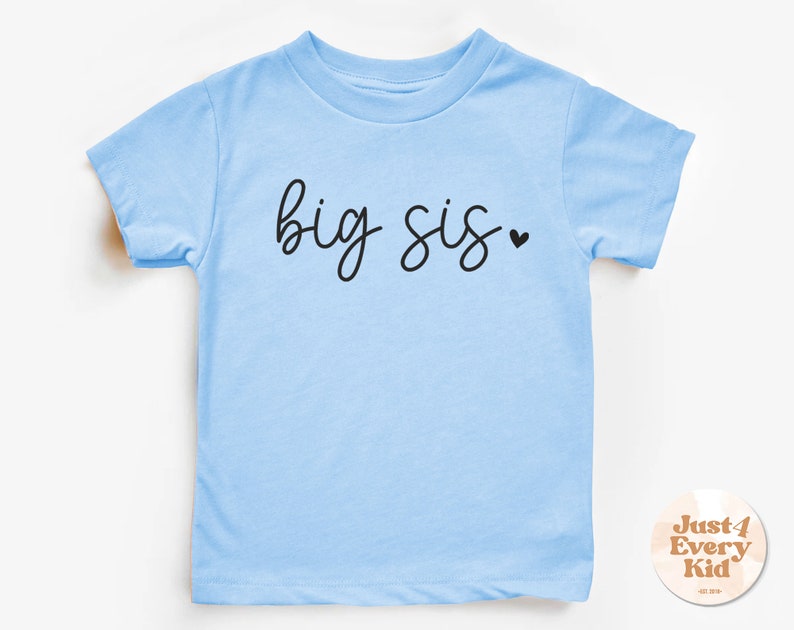 Big Sister Shirt, Big sis shirt, Big Sister Shirt, Little Sister Shirt, Sister Shirts Pregnancy Announcement, Baby Announcement Shirt Sky Blue
