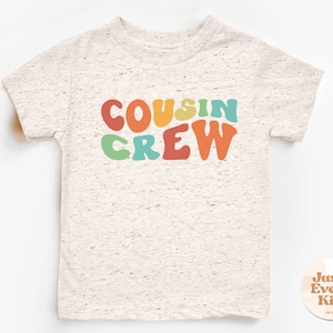 Chemise rétro Cousin Crew pour tout-petit, T-shirt Groovy Cousin Crew, Chemises Retro Cousins, Chemise rétro pour enfant, Chemise Boho Cousin Crew, Body Cousin image 4