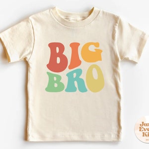 Koszulka dla malucha Big Bro, Sibling Natural Infant, Koszulka ujawniająca ciążę, Body Big Brother, Ogłoszenie o bracie, Koszulka dla malucha Sibling
