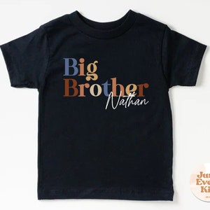 Big Brother Toddler Shirt, Sibling Natural Infant, Pregnancy Reveal Shirt, Big Brother Bodysuit, Name Shirt, Custom Big Brother, Youth Tee image 9