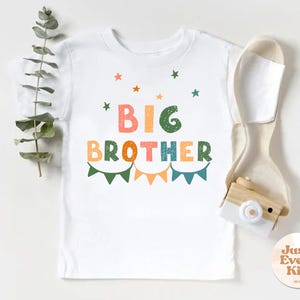 Koszulka Big Brother, ogłoszenie o ciąży, Big Bro, awans do Big Brother, strój ujawniający rodzeństwo Big Brothera, koszulka Brother, prezenty dla maluchów