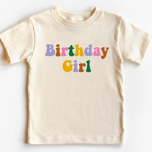 Geburtstagskind Shirt, Geburtstags-Party-Mädchen-Shirt, Kindergeburtstag Shirt, Geburtstags-Shirt für Kinder, Groovy Retro, Kleinkind-Shirt, Kleinkind-Geburtstag