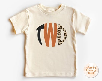 Camiseta de cumpleaños de safari salvaje, camiseta de segundo cumpleaños, camiseta de cumpleaños de dos años, camiseta de safari salvaje, temática de jungla, cumpleaños de animales del zoológico