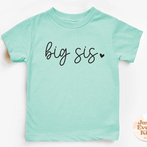 Big Sister Shirt, Big sis shirt, Big Sister Shirt, Little Sister Shirt, Sister Shirts Pregnancy Announcement, Baby Announcement Shirt Caribbean Blue