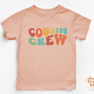 Chemise rétro Cousin Crew pour tout-petit, T-shirt Groovy Cousin Crew, Chemises Retro Cousins, Chemise rétro pour enfant, Chemise Boho Cousin Crew, Body Cousin image 5