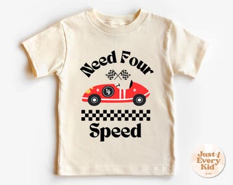 Need Four Speed Shirt, Four Racing Birthday Shirt, 4th Race Car Birthday Outfit, Cars 4th Birthday Shirt, Fast Four Birthday Party