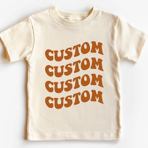 Chemise personnalisée pour enfant, chemise personnalisée, t-shirt doux personnalisé pour bébé, t-shirt pour jeune et tout-petit, t-shirt personnalisé pour enfant, t-shirt amusant pour enfant, votre texte ici