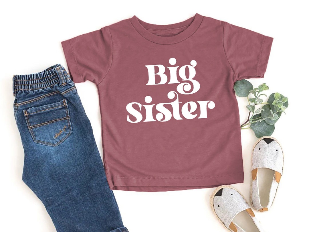 Schwester Shirt große Schwester süßes Vintages Shirt Retro Etsy.de