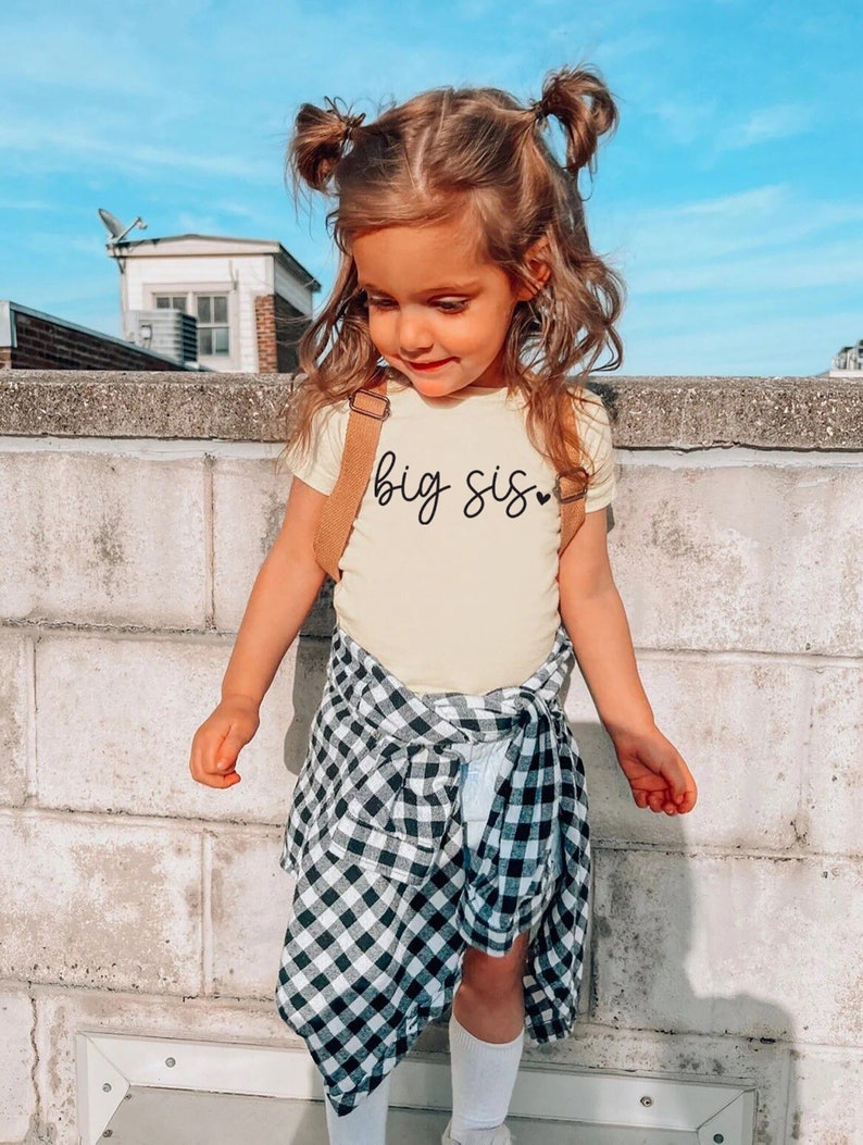 Big Sister Shirt, Big sis shirt, Big Sister Shirt, Little Sister Shirt, Sister Shirts Pregnancy Announcement, Baby Announcement Shirt Natural