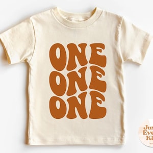 First Birthday Toddler Shirt, Vintage One Year Old Birthday Tee, Unisex Natural Toddler Tee, 1st Birthday, First Birthday Outfit, One Shirt