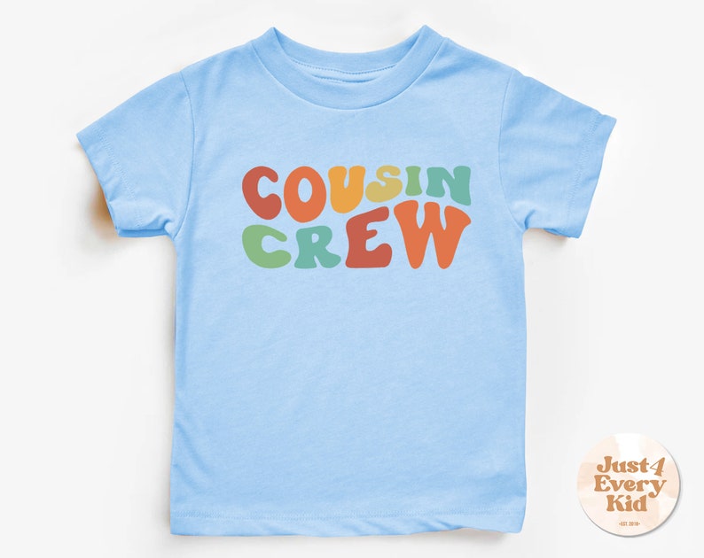 Chemise rétro Cousin Crew pour tout-petit, T-shirt Groovy Cousin Crew, Chemises Retro Cousins, Chemise rétro pour enfant, Chemise Boho Cousin Crew, Body Cousin image 8