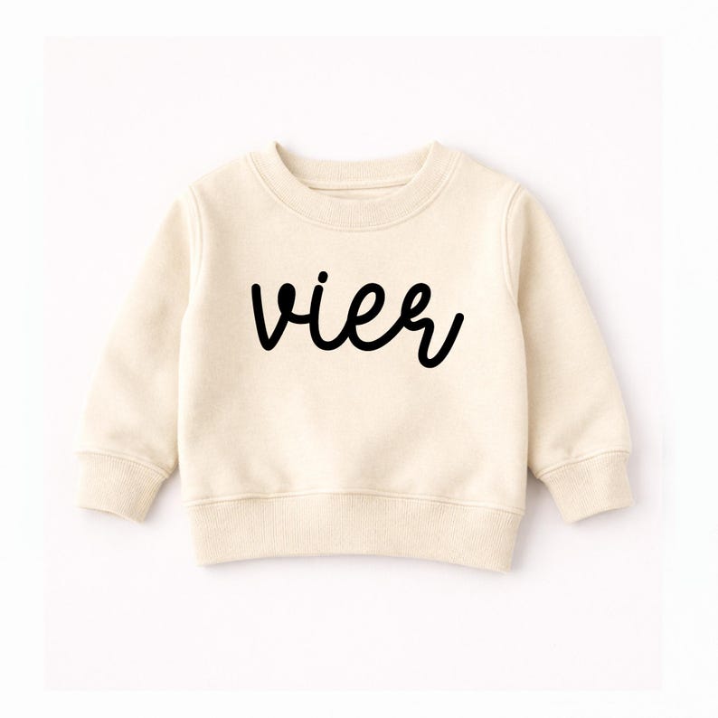 Geburtstags-Sweatshirt für Mädchen oder Jungen, Geschenk Geburtstag Kind, Birthday Outfit for Boys and Girls, Birthday Kids Sweatshirt image 1