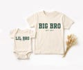 Big Bro Lil Bro Matching Shirts Set – Sibling Announcement Outfit, Baby Bodysuit & Kids Shirt, Brother Matching Outfits USA product logo