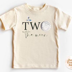 Two The Moon Toddler Shirt, Toddler Boy 2nd Birthday Outfit, Second Birthday T-Shirt, Space Birthday Party, Two the Moon Kid’s Tee, 2nd Bday