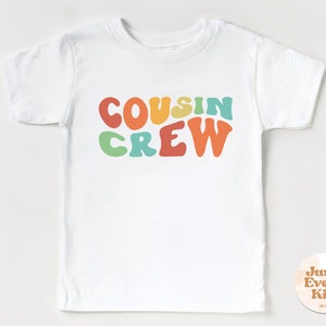 Chemise rétro Cousin Crew pour tout-petit, T-shirt Groovy Cousin Crew, Chemises Retro Cousins, Chemise rétro pour enfant, Chemise Boho Cousin Crew, Body Cousin image 2