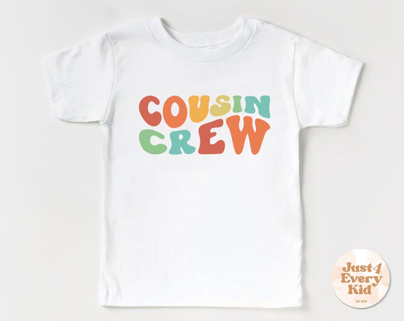 Chemise rétro Cousin Crew pour tout-petit, T-shirt Groovy Cousin Crew, Chemises Retro Cousins, Chemise rétro pour enfant, Chemise Boho Cousin Crew, Body Cousin image 2