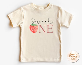 First Birthday Strawberry Shirt, Strawberry Theme 1st Birthday Party, First Birthday Tee, Sweet One Shirt, First Birthday Outfit Girl Shirt