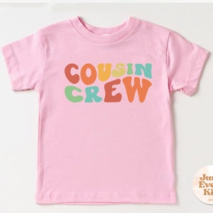 Chemise rétro Cousin Crew pour tout-petit, T-shirt Groovy Cousin Crew, Chemises Retro Cousins, Chemise rétro pour enfant, Chemise Boho Cousin Crew, Body Cousin image 6