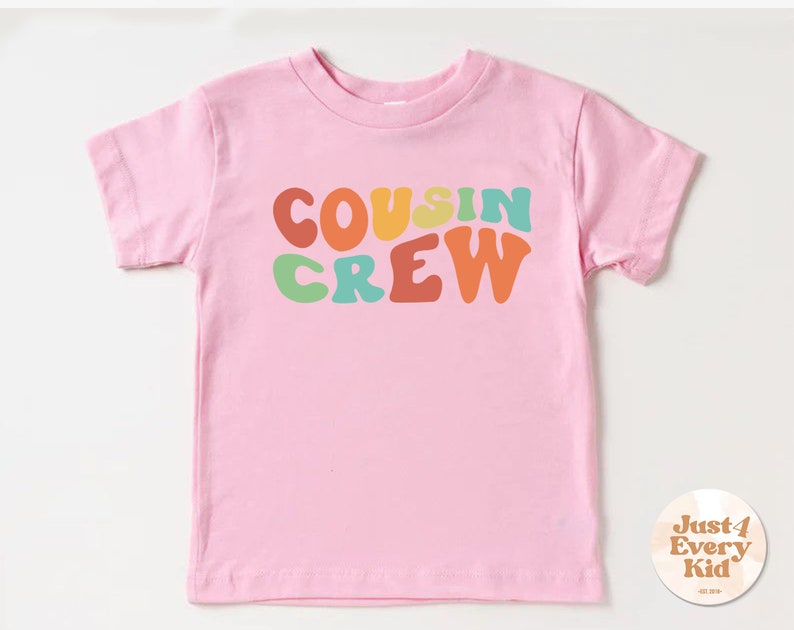 Chemise rétro Cousin Crew pour tout-petit, T-shirt Groovy Cousin Crew, Chemises Retro Cousins, Chemise rétro pour enfant, Chemise Boho Cousin Crew, Body Cousin image 6