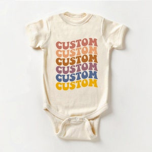 Chemise bébé personnalisée, T-shirt personnalisé pour enfant, T-shirt avec texte personnalisé pour tout-petit, Chemise prénom pour tout-petit, Chemise personnalisée, Chemise personnalisée pour jeune, Votre texte