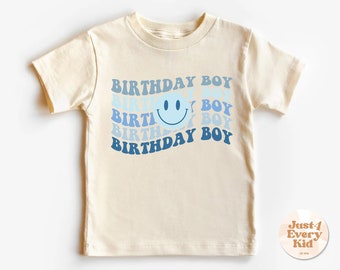 Geburtstag Junge Kleinkind Shirt, niedliches Retro Kinder Shirt, Regenbogen natürlich Kleinkind T-Shirt, Retro Geburtstag Junge Kleinkind Shirt, süße Jungen natürliches Kleinkind