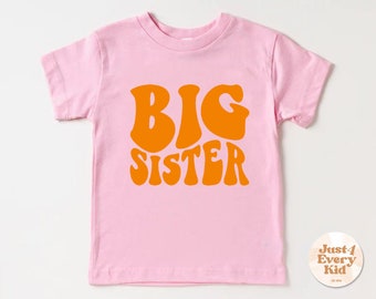 Big Sister T-Shirt, Big Sister Announcement, Pregnancy Announcement, Big Sister Shirt, Baby Announcement, Pregnancy Reveal Shirt, Sibling