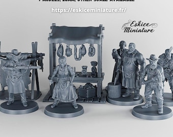 9x Far West Scrapper Pack - 3D Resin Printed, 28mm Scale